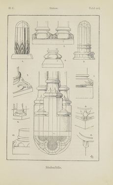 Bild der Seite - 223 - in Handbuch der Ornamentik - Zum Gebrauch für Musterzeichner, Architekten, Schulen und Gewerbetreibende sowie zum Studium im Allgemeinen