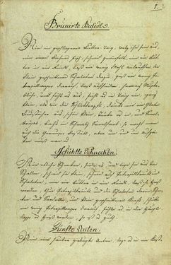 Bild der Seite - 1 - in Handschriftliches Kochbuch - Anno 1818