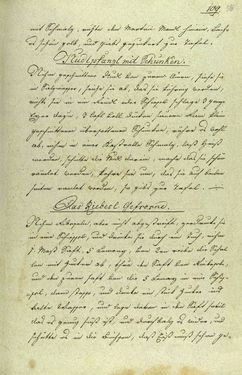 Bild der Seite - 109 - in Handschriftliches Kochbuch - Anno 1818