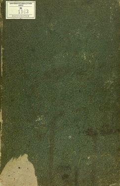 Bild der Seite - Einband vorne - in Handschriftliches Kochbuch - Anno 1818
