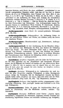 Image of the Page - 40 - in Handwörterbuch der Philosophie