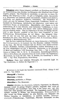 Image of the Page - 447 - in Handwörterbuch der Philosophie