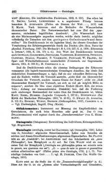 Image of the Page - 460 - in Handwörterbuch der Philosophie