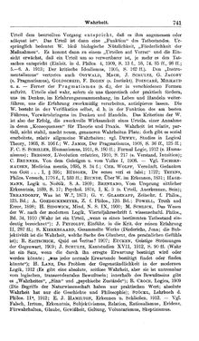 Image of the Page - 741 - in Handwörterbuch der Philosophie