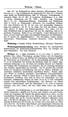 Image of the Page - 775 - in Handwörterbuch der Philosophie