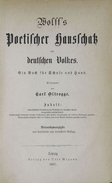 Image of the Page - (000003) - in Poetischer Hausschatz des deutschen Volkes - Ein Buch für Schule und Haus