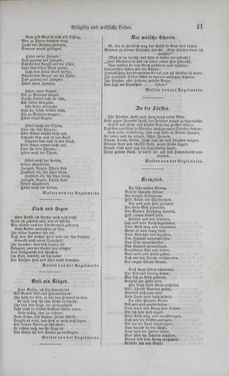 Image of the Page - 21 - in Poetischer Hausschatz des deutschen Volkes - Ein Buch für Schule und Haus