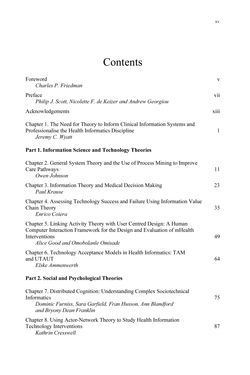 Image of the Page - xv - in Applied Interdisciplinary Theory in Health Informatics - Knowledge Base for Practitioners