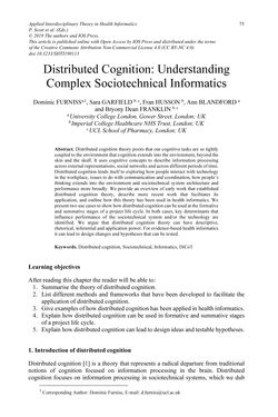 Bild der Seite - 75 - in Applied Interdisciplinary Theory in Health Informatics - Knowledge Base for Practitioners