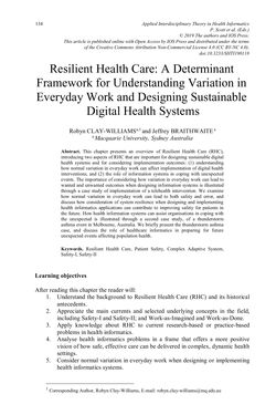 Image of the Page - 134 - in Applied Interdisciplinary Theory in Health Informatics - Knowledge Base for Practitioners