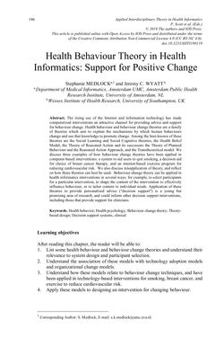 Image of the Page - 146 - in Applied Interdisciplinary Theory in Health Informatics - Knowledge Base for Practitioners