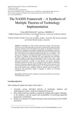 Image of the Page - 193 - in Applied Interdisciplinary Theory in Health Informatics - Knowledge Base for Practitioners