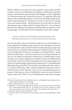 Image of the Page - 19 - in Heimatrecht und Staatsbürgerschaft österreichischer Juden - Vom Ende des 18. Jahrhunderts bis in die Gegenwart