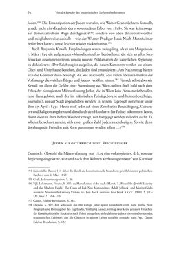 Image of the Page - 62 - in Heimatrecht und Staatsbürgerschaft österreichischer Juden - Vom Ende des 18. Jahrhunderts bis in die Gegenwart