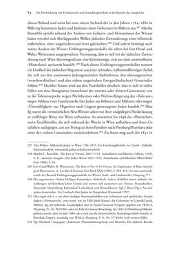 Bild der Seite - 84 - in Heimatrecht und Staatsbürgerschaft österreichischer Juden - Vom Ende des 18. Jahrhunderts bis in die Gegenwart
