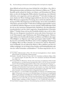 Image of the Page - 84 - in Heimatrecht und Staatsbürgerschaft österreichischer Juden - Vom Ende des 18. Jahrhunderts bis in die Gegenwart