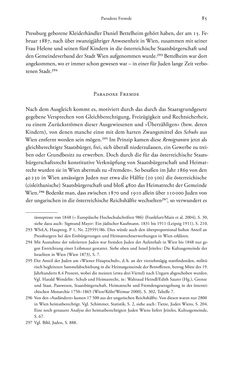 Bild der Seite - 85 - in Heimatrecht und Staatsbürgerschaft österreichischer Juden - Vom Ende des 18. Jahrhunderts bis in die Gegenwart