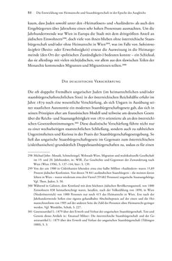 Image of the Page - 86 - in Heimatrecht und Staatsbürgerschaft österreichischer Juden - Vom Ende des 18. Jahrhunderts bis in die Gegenwart