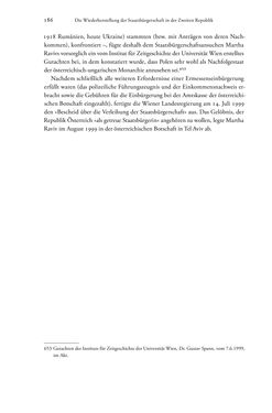 Bild der Seite - 186 - in Heimatrecht und Staatsbürgerschaft österreichischer Juden - Vom Ende des 18. Jahrhunderts bis in die Gegenwart