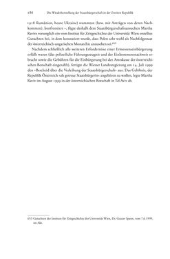 Bild der Seite - 186 - in Heimatrecht und Staatsbürgerschaft österreichischer Juden - Vom Ende des 18. Jahrhunderts bis in die Gegenwart