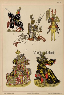 Image of the Page - (00000051) - in Heraldischer Atlas - Eine Sammlung von heraldischen Musterblättern für Künstler, Gewerbetreibende, sowie für Freunde der Wappenkunde