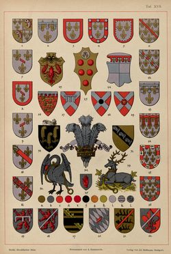 Bild der Seite - (00000105) - in Heraldischer Atlas - Eine Sammlung von heraldischen Musterblättern für Künstler, Gewerbetreibende, sowie für Freunde der Wappenkunde
