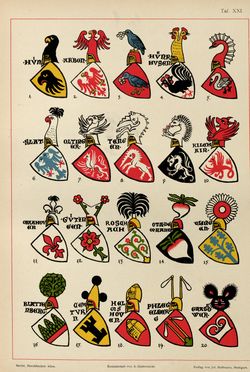 Bild der Seite - (00000119) - in Heraldischer Atlas - Eine Sammlung von heraldischen Musterblättern für Künstler, Gewerbetreibende, sowie für Freunde der Wappenkunde