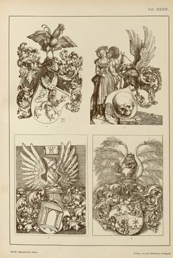 Image of the Page - (00000149) - in Heraldischer Atlas - Eine Sammlung von heraldischen Musterblättern für Künstler, Gewerbetreibende, sowie für Freunde der Wappenkunde