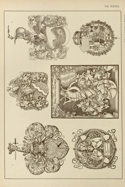 Bild der Seite - (00000151) - in Heraldischer Atlas - Eine Sammlung von heraldischen Musterblättern für Künstler, Gewerbetreibende, sowie für Freunde der Wappenkunde