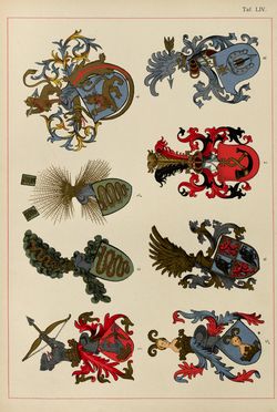 Bild der Seite - (00000203) - in Heraldischer Atlas - Eine Sammlung von heraldischen Musterblättern für Künstler, Gewerbetreibende, sowie für Freunde der Wappenkunde