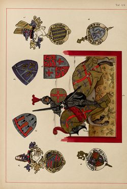 Image of the Page - (00000205) - in Heraldischer Atlas - Eine Sammlung von heraldischen Musterblättern für Künstler, Gewerbetreibende, sowie für Freunde der Wappenkunde