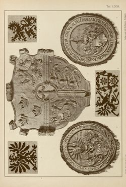 Image of the Page - (00000259) - in Heraldischer Atlas - Eine Sammlung von heraldischen Musterblättern für Künstler, Gewerbetreibende, sowie für Freunde der Wappenkunde