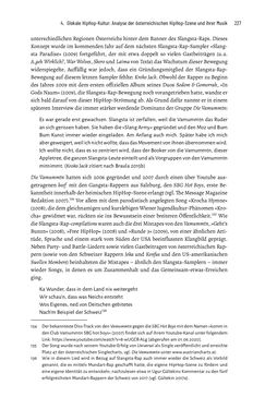 Image of the Page - 226 - in Hip Hop aus Österreich - Lokale Aspekte einer globalen Kultur