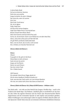 Image of the Page - 246 - in Hip Hop aus Österreich - Lokale Aspekte einer globalen Kultur