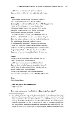 Image of the Page - 254 - in Hip Hop aus Österreich - Lokale Aspekte einer globalen Kultur