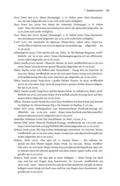 Image of the Page - 302 - in Hip Hop aus Österreich - Lokale Aspekte einer globalen Kultur