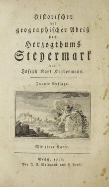 Bild der Seite - (000001) - in Historischer und geographischer Abriß des Herzogthums Steyermark