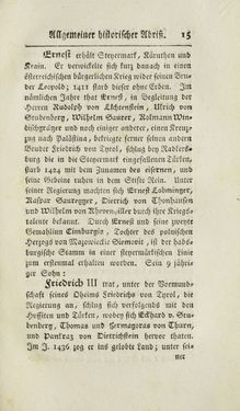 Image of the Page - 15 - in Historischer und geographischer Abriß des Herzogthums Steyermark