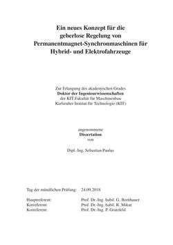 Bild der Seite - (000007) - in Ein neues Konzept für die geberlose Regelung von Permanentmagnet-Synchronmaschinen für Hybrid- und Elektrofahrzeuge