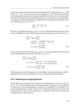 Bild der Seite - 65 - in Ein neues Konzept für die geberlose Regelung von Permanentmagnet-Synchronmaschinen für Hybrid- und Elektrofahrzeuge