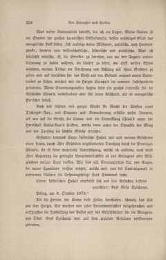 Bild der Seite - 358 - in Im fernen Osten - Reisen des Grafen Bela Szechenyi in Indien, Japan, China, Tibet und Birma in den Jahren 1877 - 1880