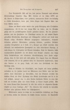 Bild der Seite - 447 - in Im fernen Osten - Reisen des Grafen Bela Szechenyi in Indien, Japan, China, Tibet und Birma in den Jahren 1877 - 1880