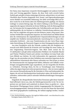 Image of the Page - 11 - in Österreich-Ungarns imperiale Herausforderungen - Nationalismen und Rivalitäten im Habsburgerreich um 1900