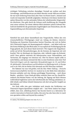 Image of the Page - 23 - in Österreich-Ungarns imperiale Herausforderungen - Nationalismen und Rivalitäten im Habsburgerreich um 1900