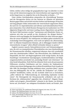 Image of the Page - 37 - in Österreich-Ungarns imperiale Herausforderungen - Nationalismen und Rivalitäten im Habsburgerreich um 1900