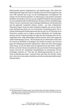 Image of the Page - 66 - in Österreich-Ungarns imperiale Herausforderungen - Nationalismen und Rivalitäten im Habsburgerreich um 1900