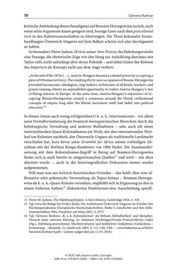 Image of the Page - 70 - in Österreich-Ungarns imperiale Herausforderungen - Nationalismen und Rivalitäten im Habsburgerreich um 1900