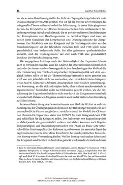 Image of the Page - 88 - in Österreich-Ungarns imperiale Herausforderungen - Nationalismen und Rivalitäten im Habsburgerreich um 1900