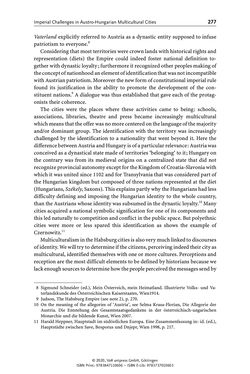 Image of the Page - 277 - in Österreich-Ungarns imperiale Herausforderungen - Nationalismen und Rivalitäten im Habsburgerreich um 1900