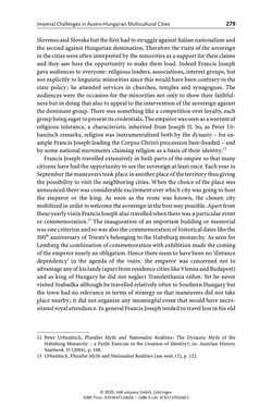 Image of the Page - 279 - in Österreich-Ungarns imperiale Herausforderungen - Nationalismen und Rivalitäten im Habsburgerreich um 1900